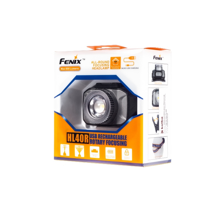 Latarka diodowa Fenix HL40R - czołówka szara